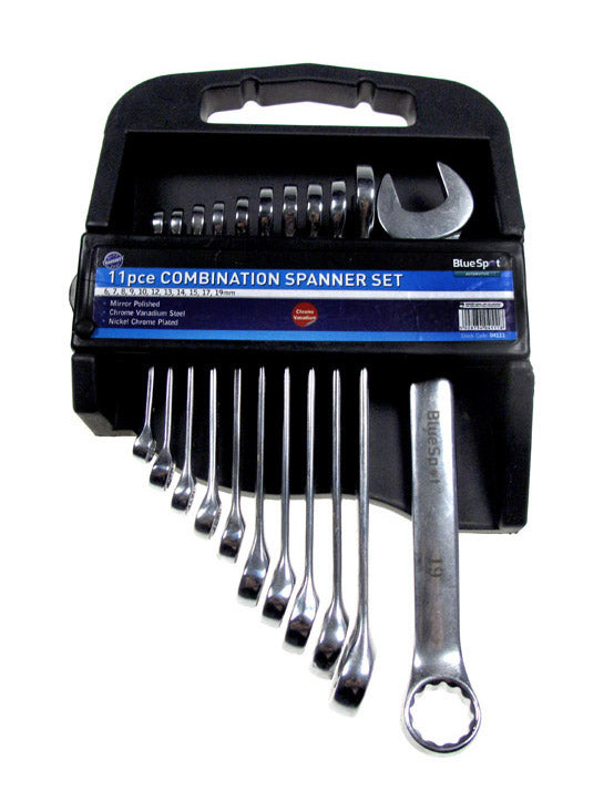 11PC Metric Combination Spanner Set 6-19mm