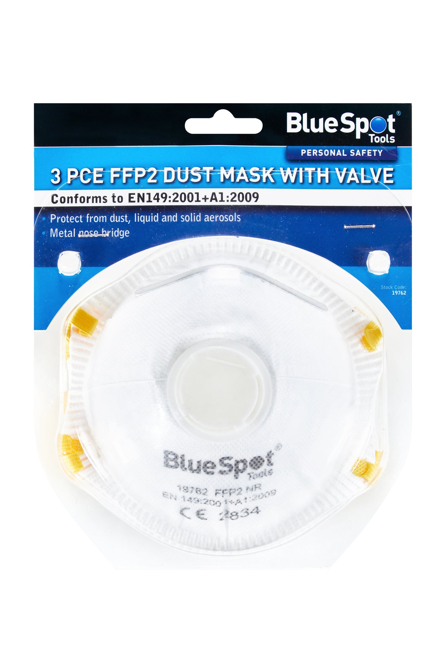 3PC FFP-2 Dust Masks With Valve