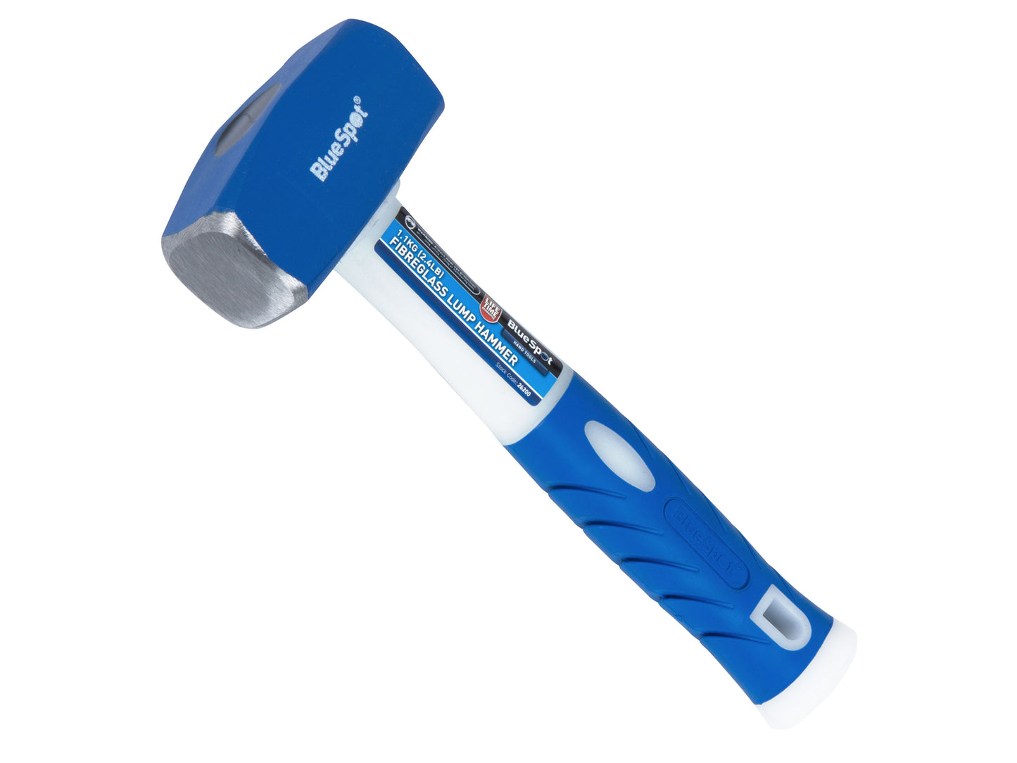 1.1KG (2.4lb) Fibreglass Handle Lump Hammer