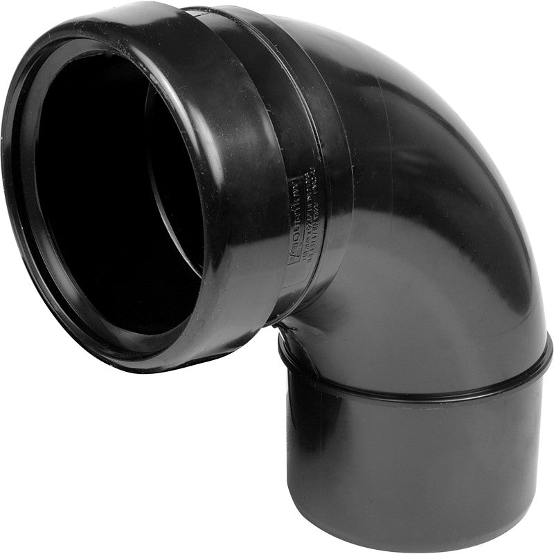 Bend 110mm 92.5 degree Single Socket Black