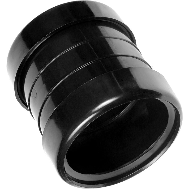 Soil Pipe Coupler 110mm Double Socket Black