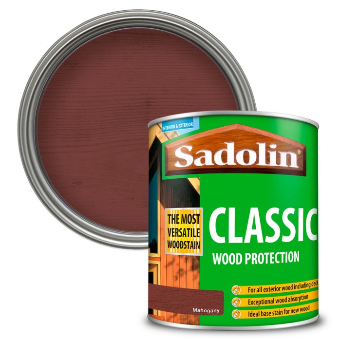 Sadolin Classic All Purpose Woodstain Mahogany 1L