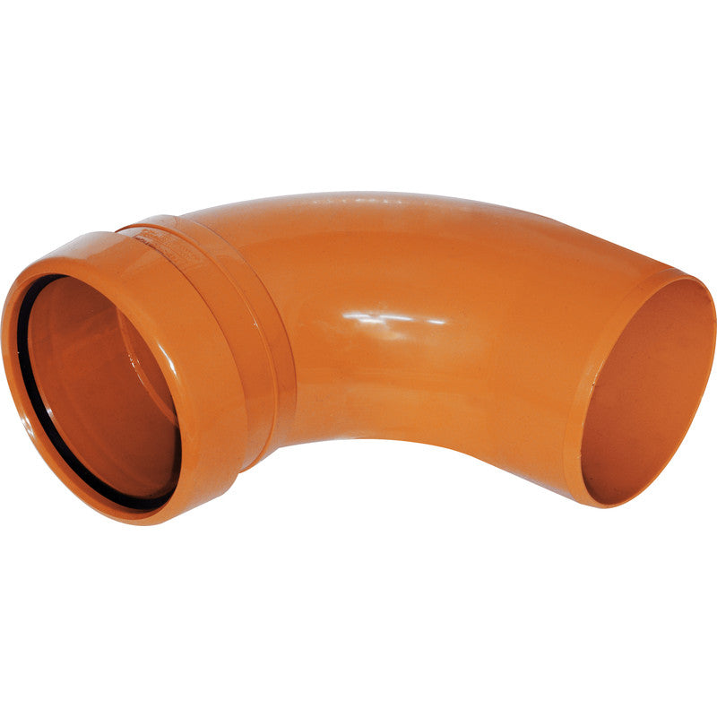 Single Socket Bend Brown 110mm 87.5 degree
