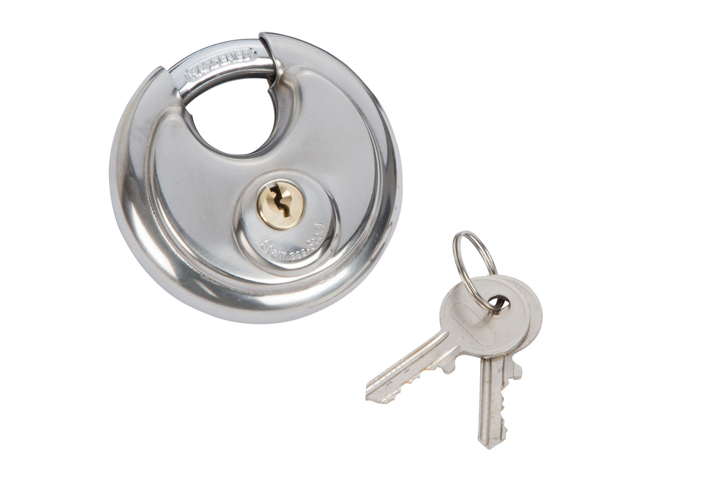 90mm Stainless Steel Disc Padlock
