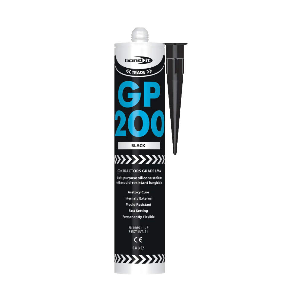 GP200 Contractors Grade LMA General Purpose Acetoxy Silicone Sealant With Fungicide SKU BDSV--