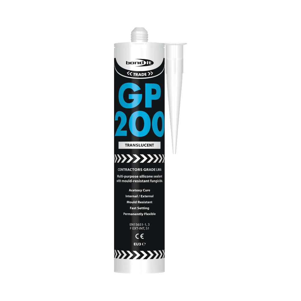 GP200 Contractors Grade LMA General Purpose Acetoxy Silicone Sealant With Fungicide SKU BDSV--