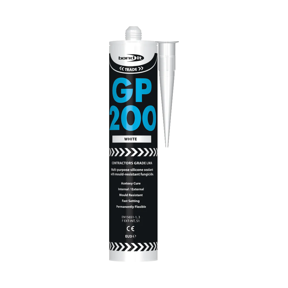 GP200 Contractors Grade LMA General Purpose Acetoxy Silicone Sealant With Fungicide SKU BDSV--
