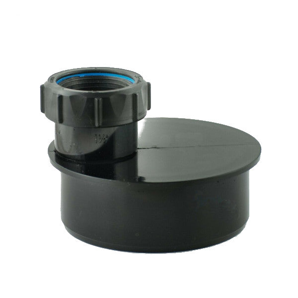 Single Waste Adaptor 32mm Black