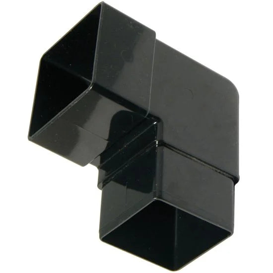 Square Offset Bend 92.5° Black