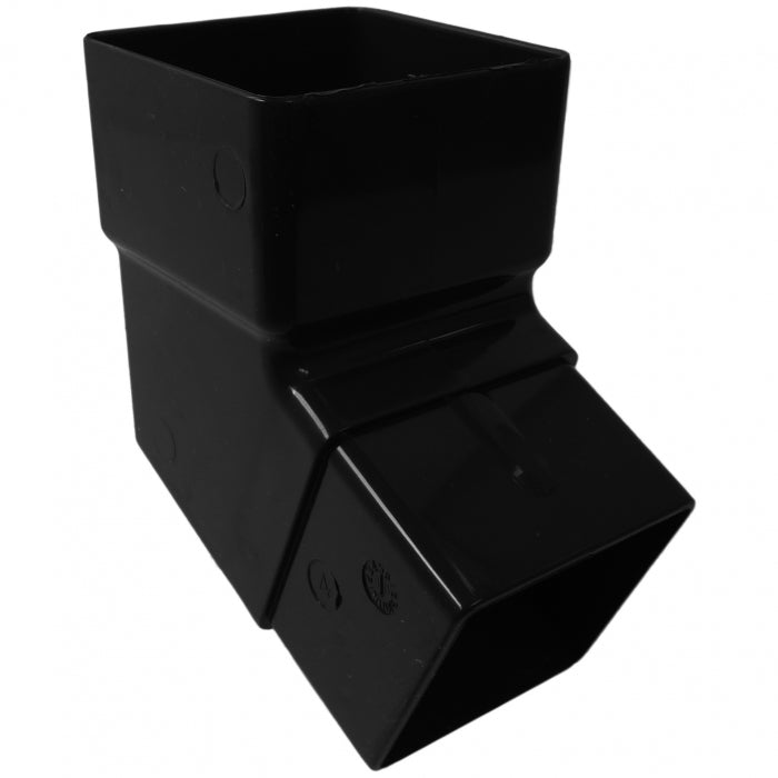 Square 112.5 Degree Offset Black