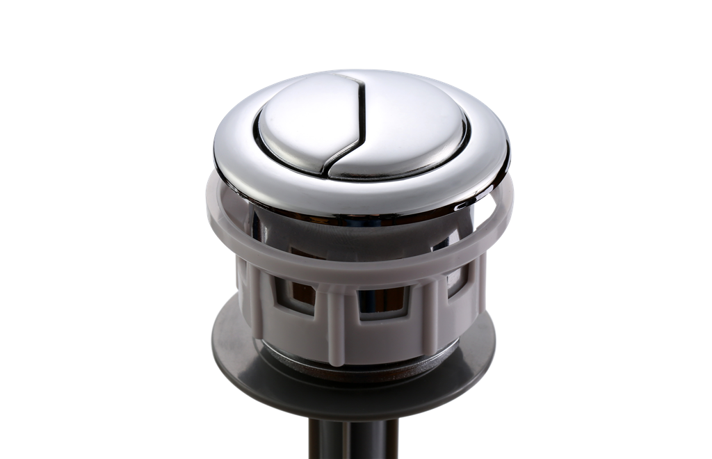 38MM DUAL TOP PUSH BUTTON CISTERN FLUSH ROUND CHROME Item No. ACCDPB-38
