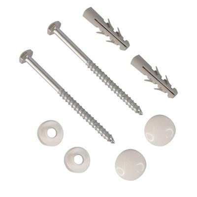 WC FIXING KIT WITH WHITE CAPS Item No. ACFKSWC