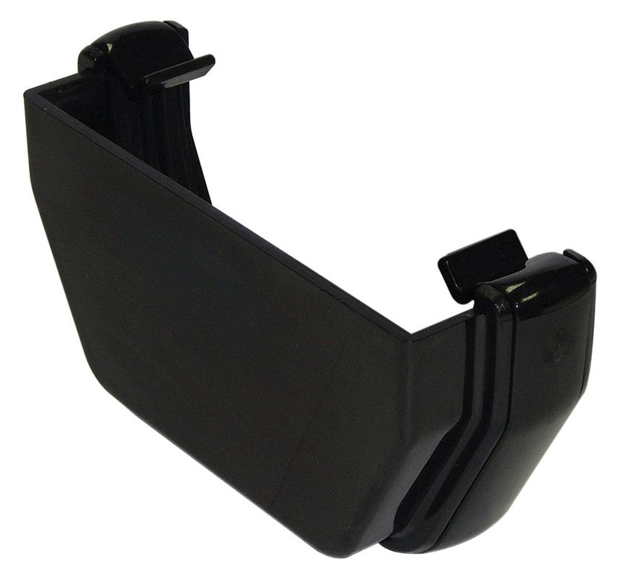 114mm Square Line Stop End External Black