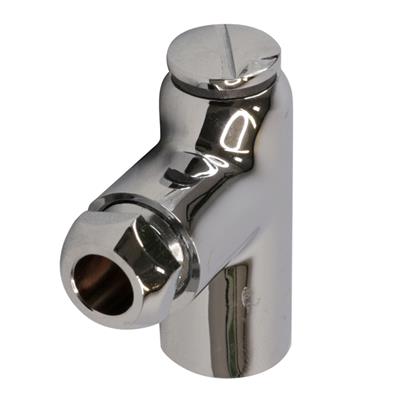 8mm x 1" GAS RESTRICTOR ELBOW CHROME Item No. ZBFGASRECP-081