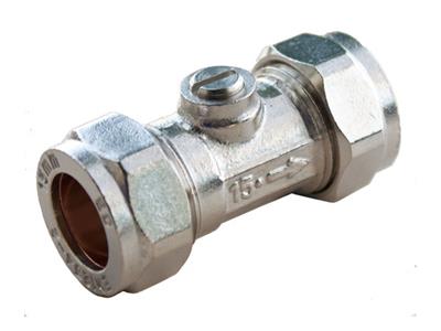 15mm CHROME ISOLATING VALVE Item No. BFIV-15