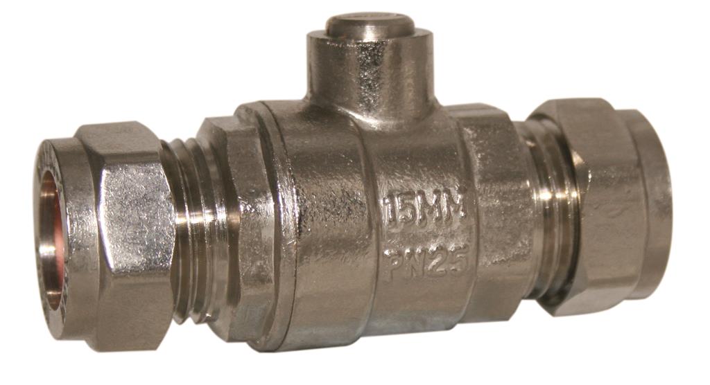 15mm HEAVY PATTERN CHROME ISOLATING VALVE Item No. BFIVHP-15