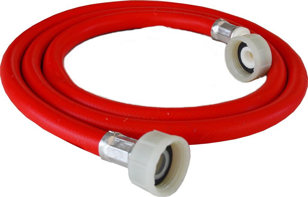 2.5M RED INLET WASHING MACHINE HOSE Item No. BFWMHR-2.5M