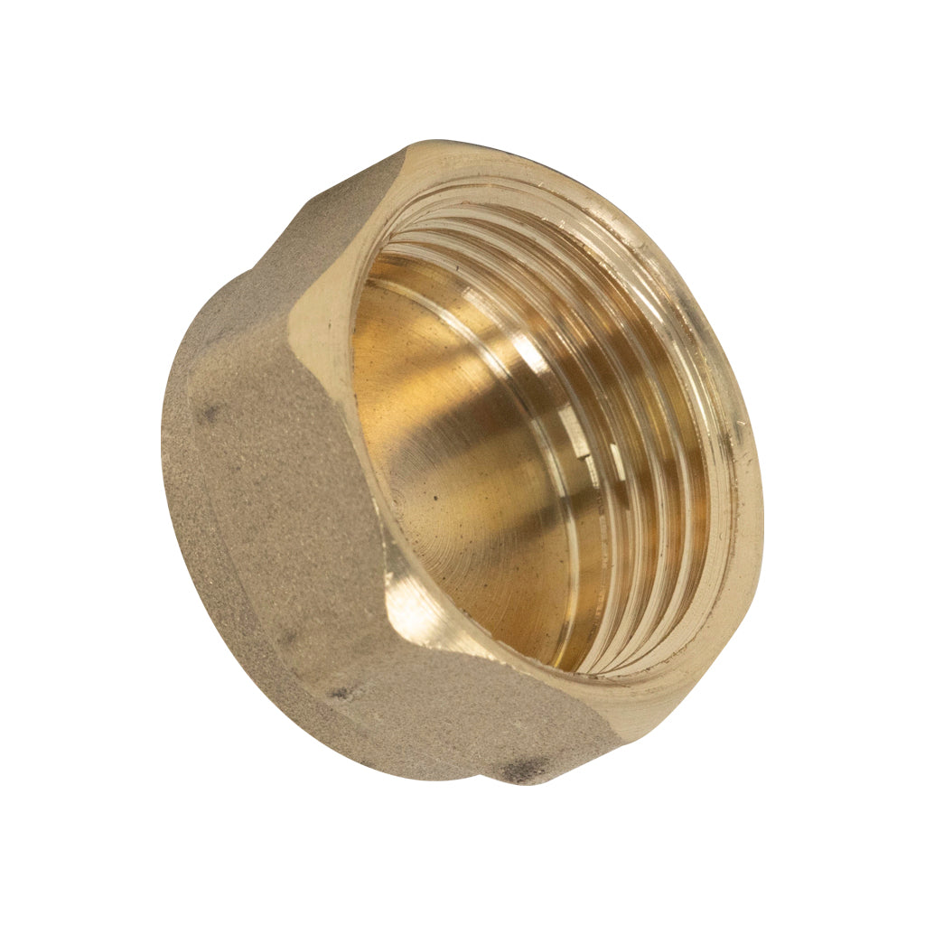 3/4" BRASS BLANKING CAP Item No. BRBC-E
