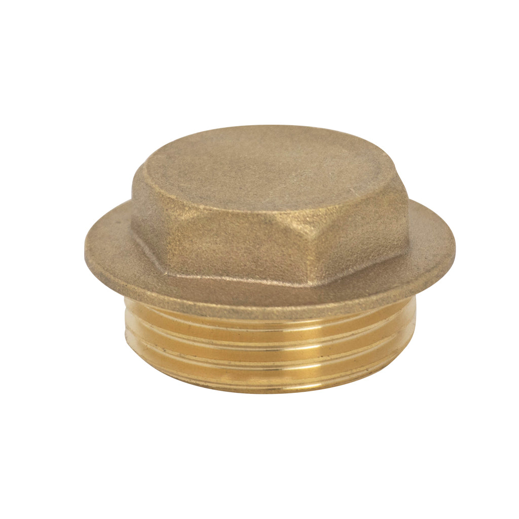 3/4" BRASS FLANGE PLUG Item No. BRFP-E