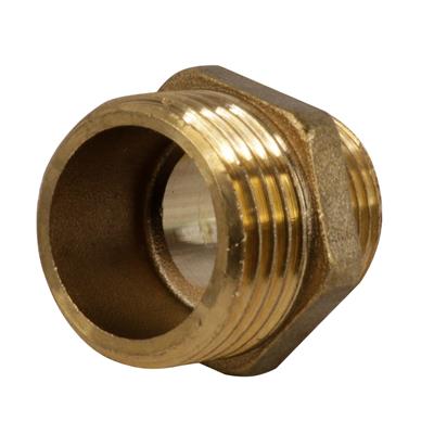 3/4" x 1/2" REDUCING HEX NIPPLE Item No. BRHNR-ED