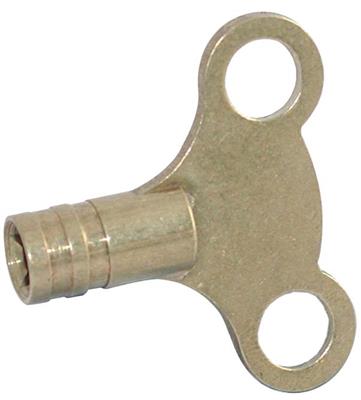 CLOCK TYPE RADIATOR KEY BRASS Item No. BRRK-C
