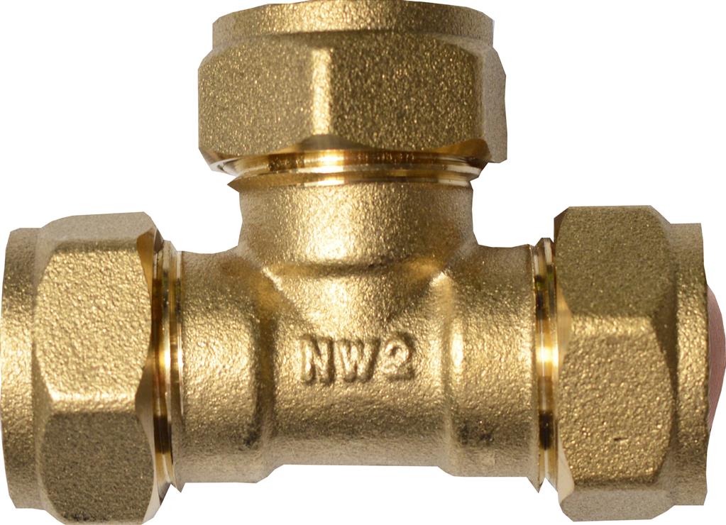 COMPRESSION 22mm EQUAL TEE Item No. COET-22