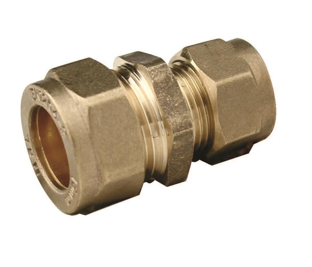 COMPRESSION 15mm x 8mm REDUCING COUPLING Item No. CORC-1508