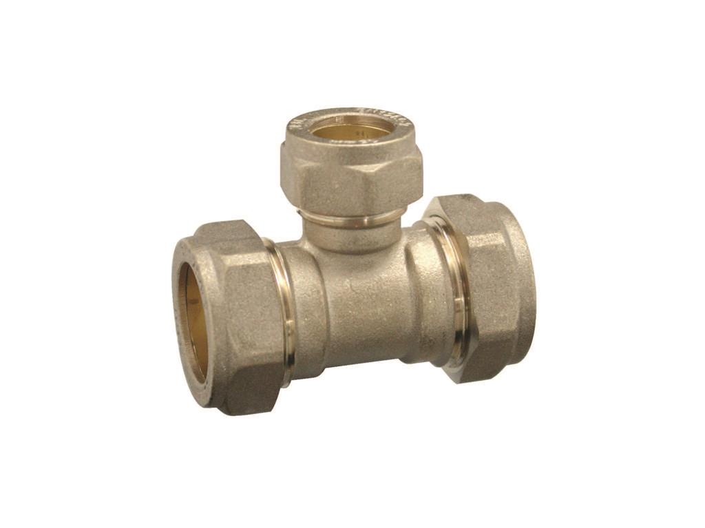 COMPRESSION 22mm x 22mm x 15B REDUCING TEE Item No. CORT-222215