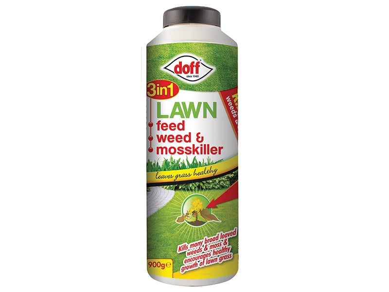 3in1 Lawn Feed, Weed & Moss Killer 900g DOFLW025