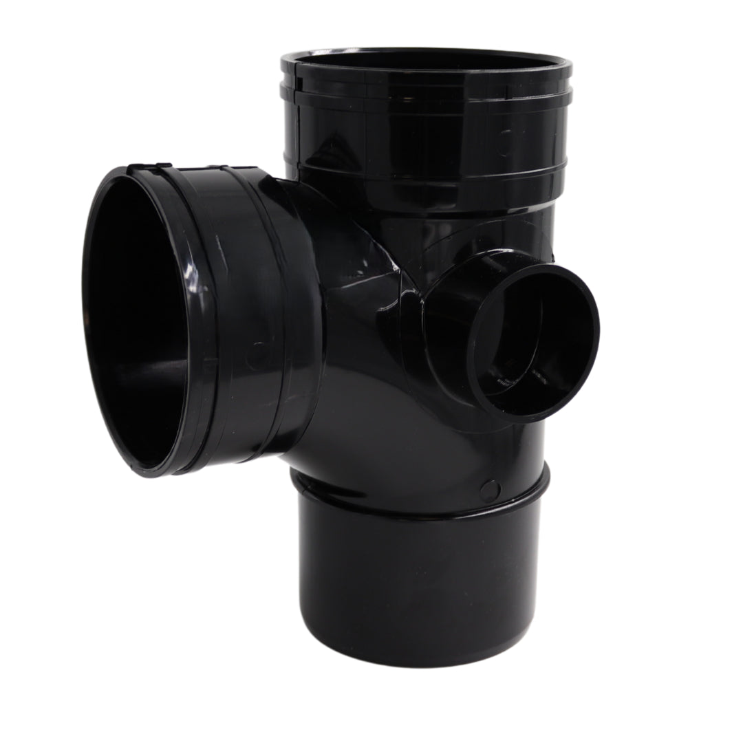 Double Socket Branch 110mm Black Soil