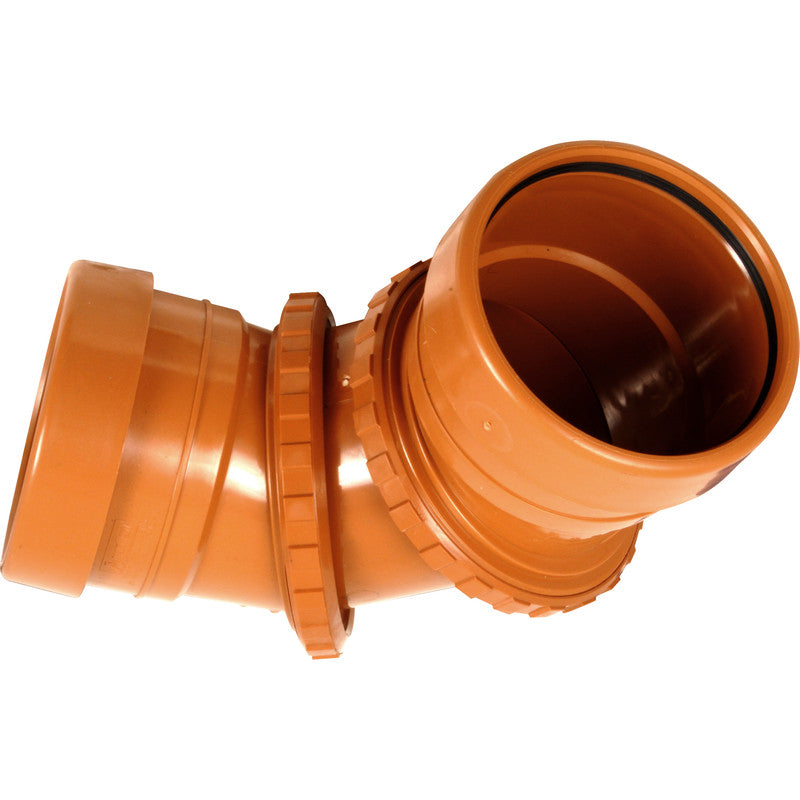 Adjustable Bend Brown 110mm 0-90 degrees