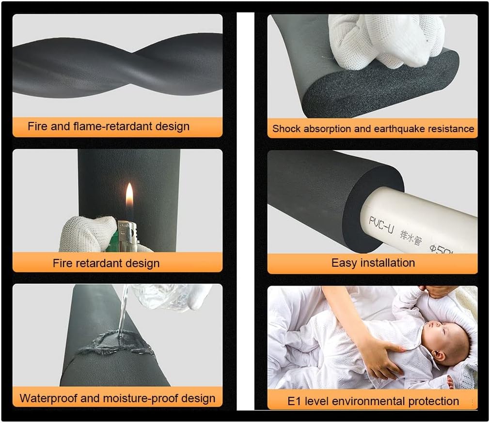Pipe Insulation, Outdoor Antifreeze Foam Pipe Lagging 15mm x 2M