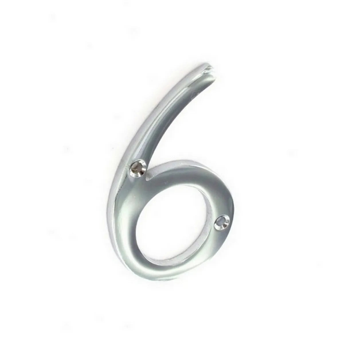 Securit S2966 Chrome Numeral No 6 75mm