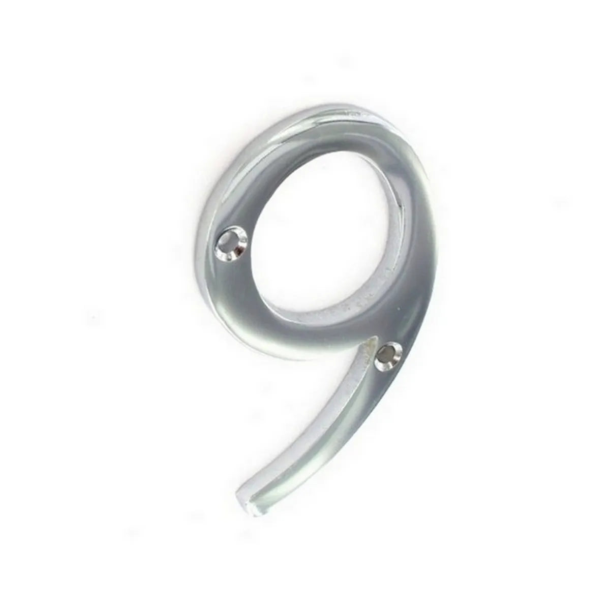 Securit S2969 Chrome Numeral No 9 75mm