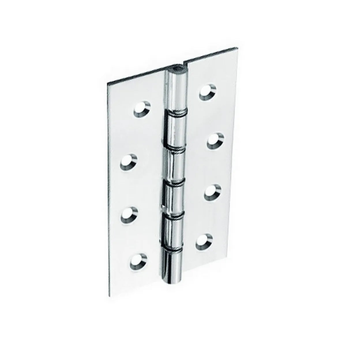Securit S4155 Double Steel Washered Hinges Chrome Plated 100mm
