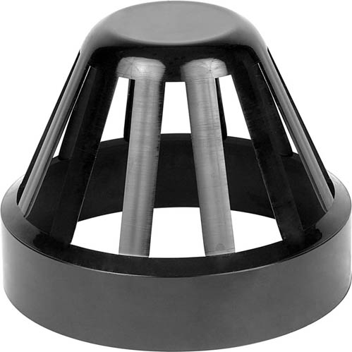 110mm Soil Top Vent Cowl Black