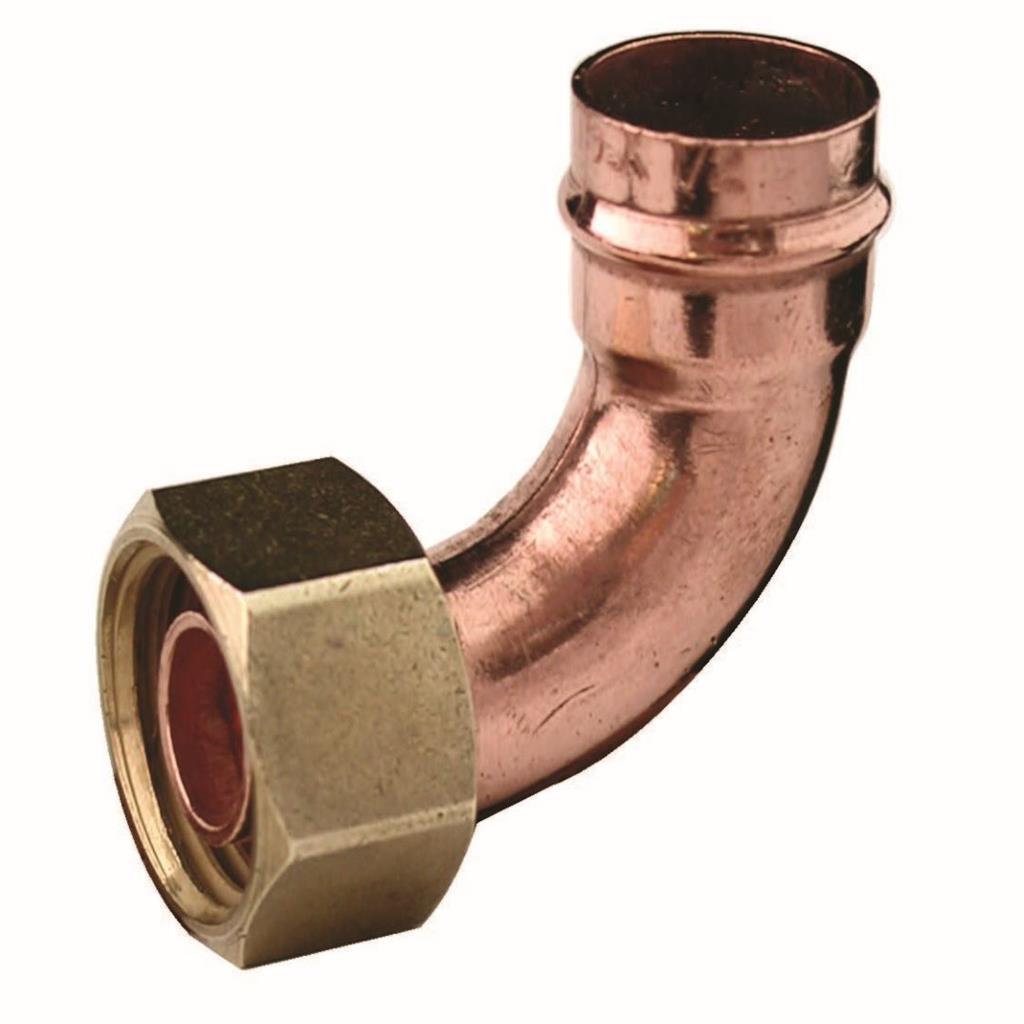 SOLDER RING 15mm x 1/2" BENT TAP CONNECTOR Item No. SRBTC-15D