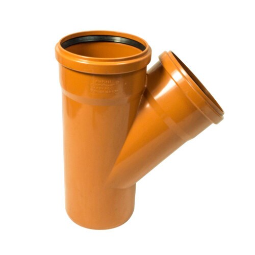 Double Socket Junction 110mm 45 degree