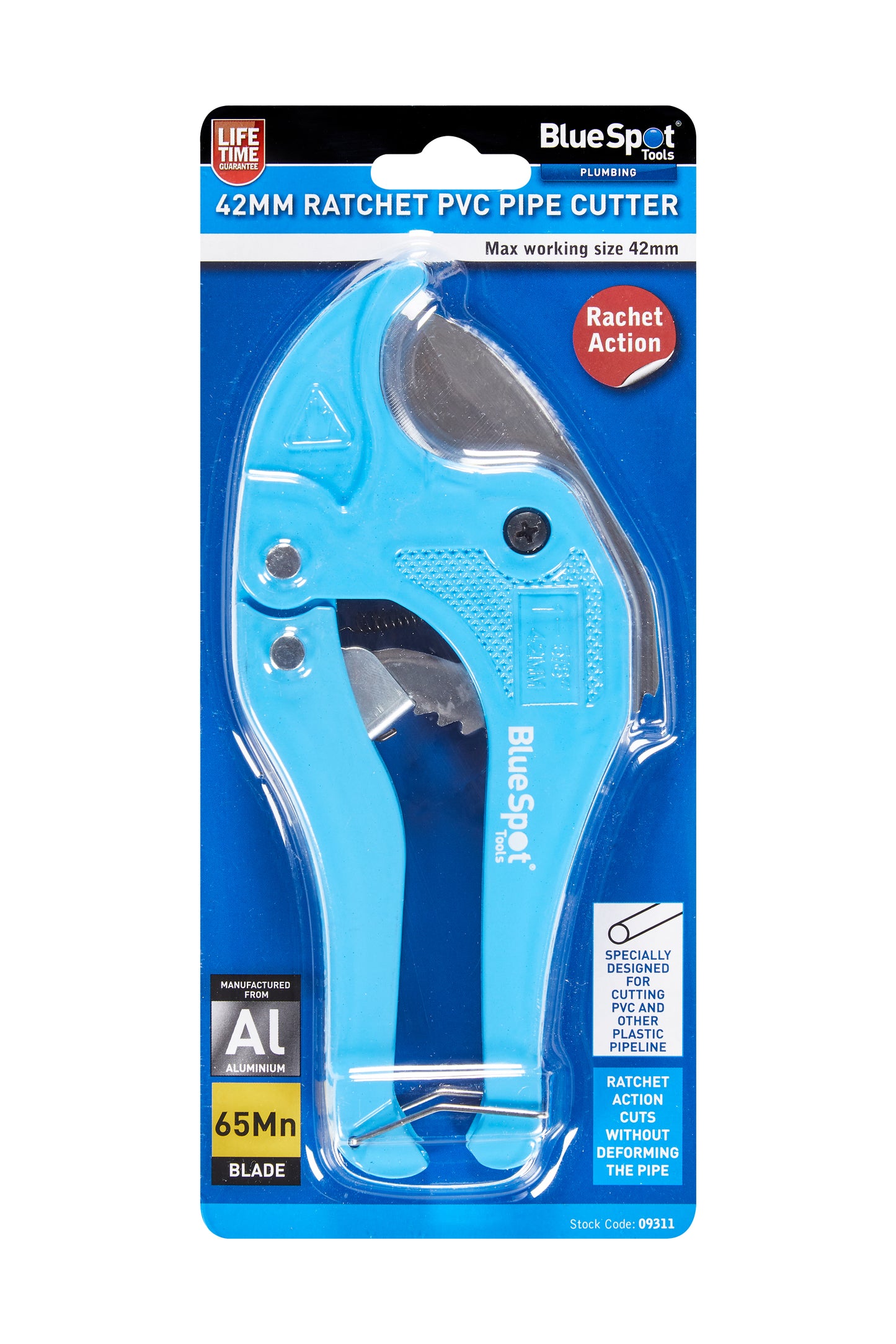 42mm Ratchet Action PVC Pipe Cutter