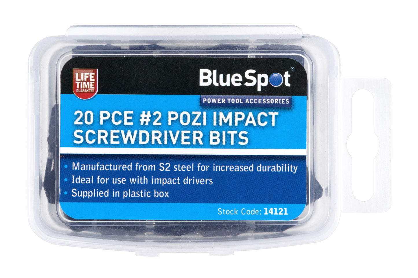 20PC PZ2 Impact Pozi Bit Set