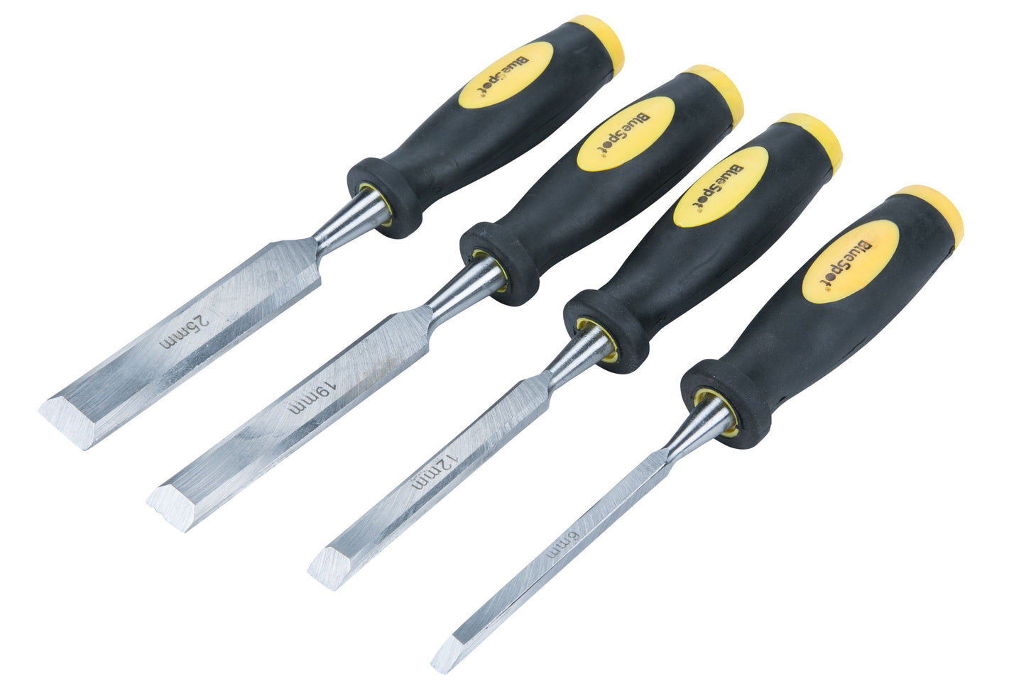 4PC Ergonomic Handle Wood Chisel Set