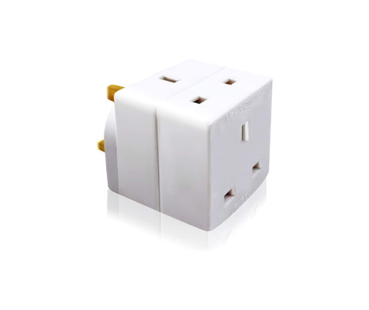 Adaptor 13Amp 3 Way Fused WAP3W