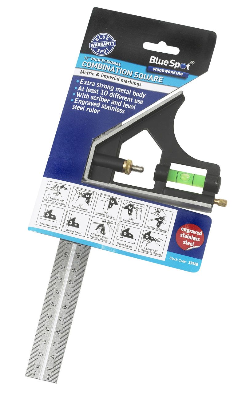 300mm (12") Heavy Duty Slide Combination Square