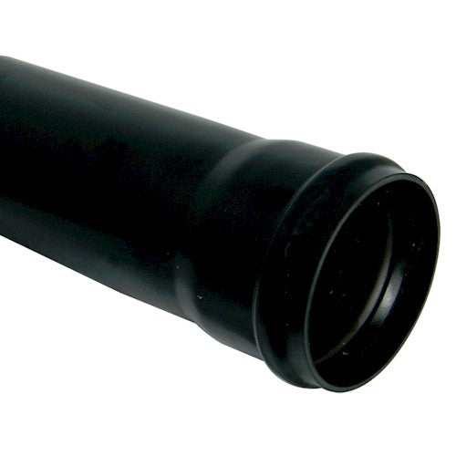 Soil Pipe Single Socket 110mm 4M Black