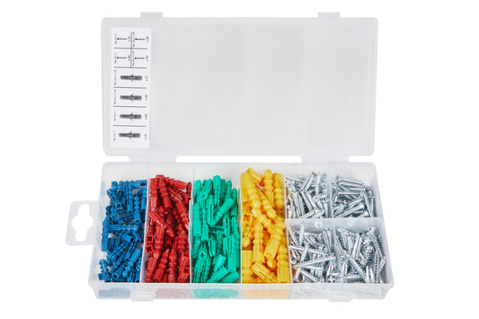 285PC Assorted Anchor & Metal Screw Set