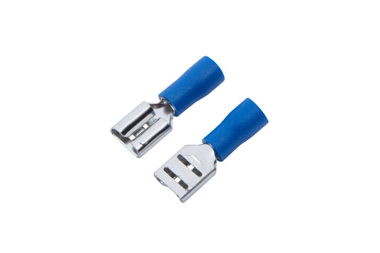 100PC Blue Female Spade Terminals