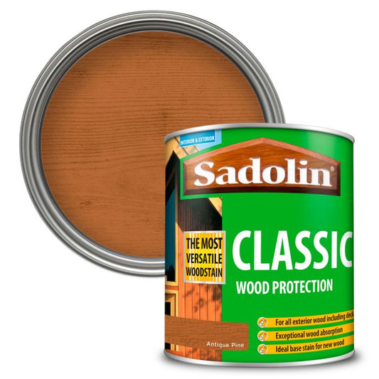 Sadolin Classic All Purpose Woodstain Antique Pine 1L