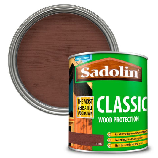 Sadolin Classic All Purpose Woodstain Teak 1L