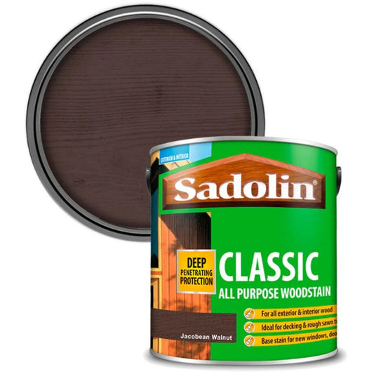 Sadolin Classic All Purpose Woodstain Jacobean Walnut 1L