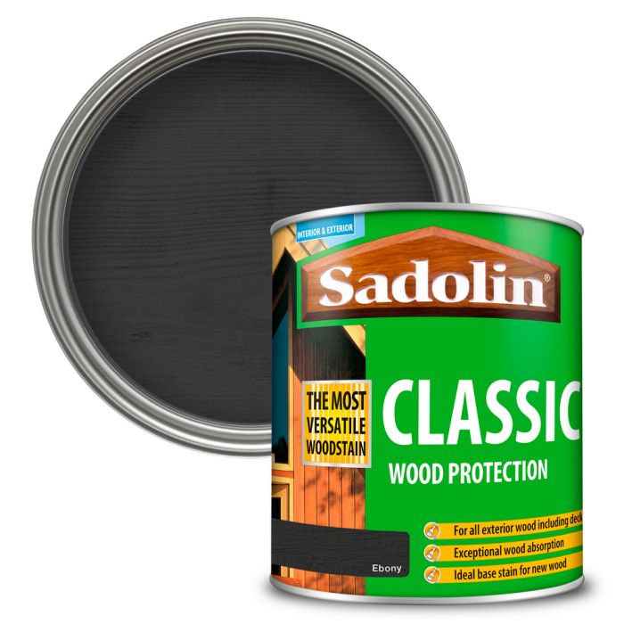 Sadolin Classic All Purpose Woodstain Ebony 1L